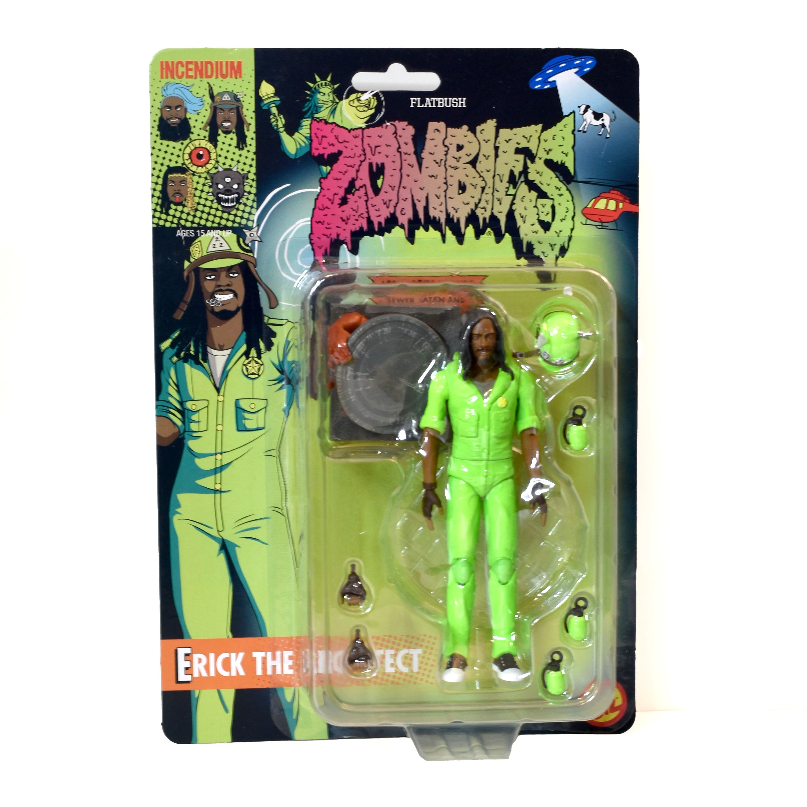 FLAT BUSH ZOMBIES アクションフィギュア 3体セット Flatbush Zombies Incendium Figures, Lot Of 3 (Meech, Juice